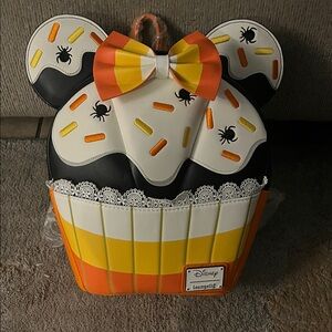 Loungefly Disney Halloween Cupcake Backpack - Orange, Yellow, Black, White